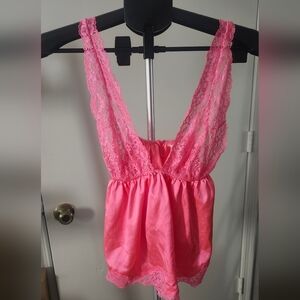 Lace And Satin Pink Victoria Secret Teddy